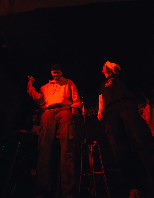 Imagen de Lucasss y Owssy en el concierto de la Sala Arrebato, Zaragoza del 20 de febrero de 2026. Fotografía realizada por @rojaszvg