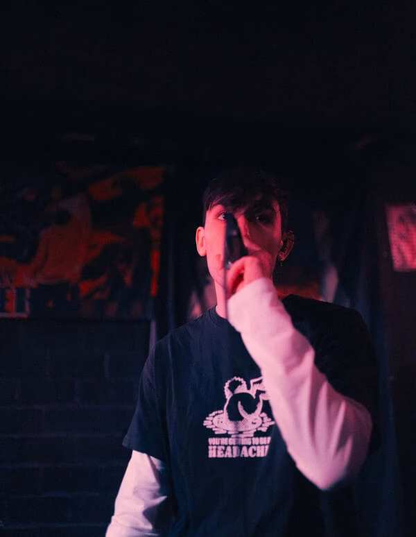 Imagen de Lucasss en el concierto de la Sala Arrebato, Zaragoza del 20 de febrero de 2026. Fotografía realizada por @rojaszvg